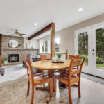 French Doors ideal for continuing gatherings from the inside out to the large, level, easy to maintain patio & yard.