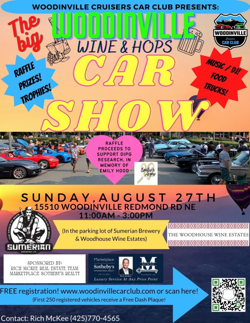 '23 WCCC Wine & Hops Car Show Flier -