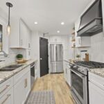 Updated appliances including a gas cooktop range