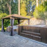 Relaxing or entertaining continues with the large hot tub and gazebo!
