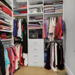 The main level primary suite offers a large walk-in closet as well!